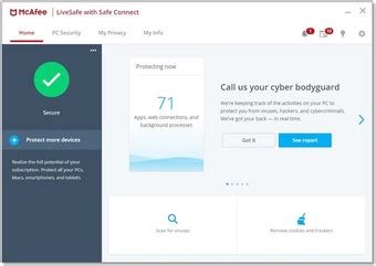 mcafee livesafe herunterladen.